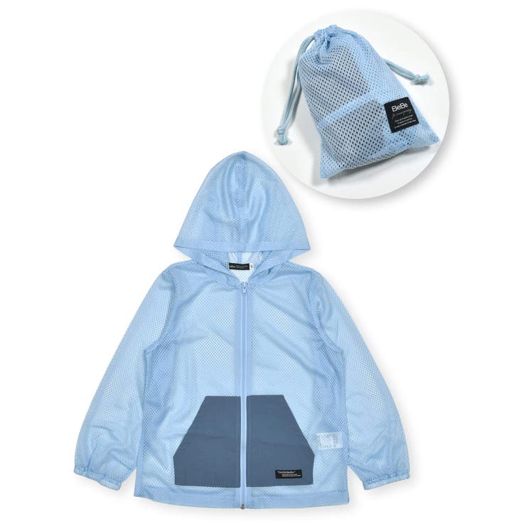 タグつき新品【BeBe】虫除けパーカー　150 BEBE ONLINE STORE｜【防虫加工】メッシュパーカー(90~150cm