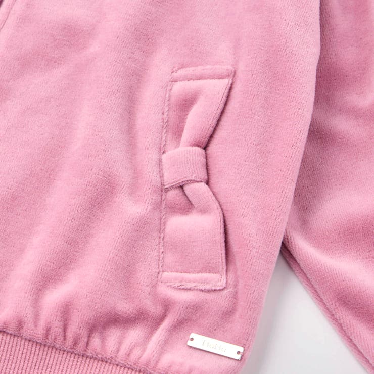 ベロアフード付きリボンポケットパーカー(90~150cm) | BeBe | 詳細画像10 