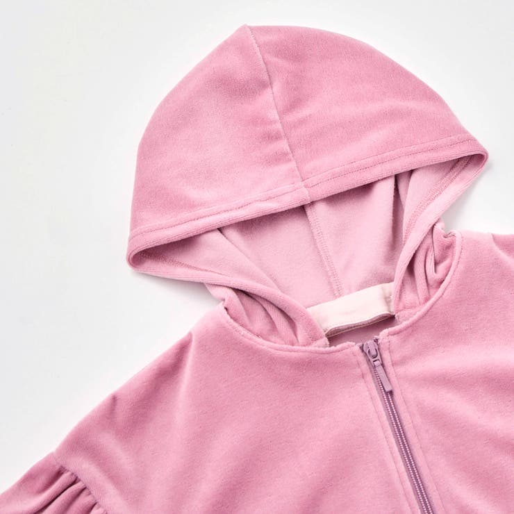 ベロアフード付きリボンポケットパーカー(90~150cm) | BeBe | 詳細画像7 