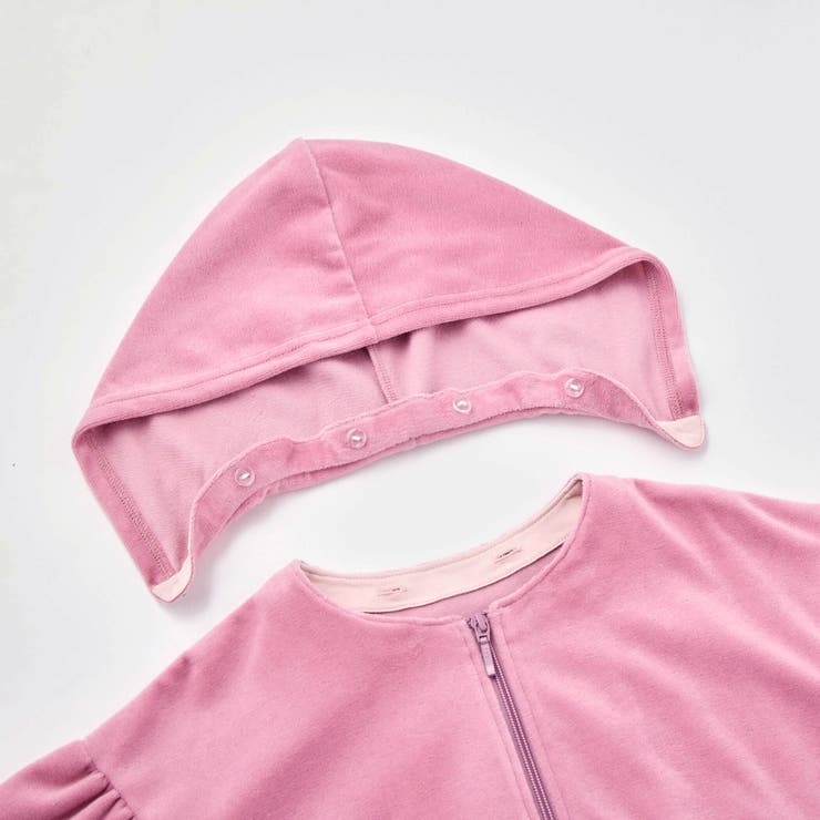 ベロアフード付きリボンポケットパーカー(90~150cm) | BeBe | 詳細画像8 