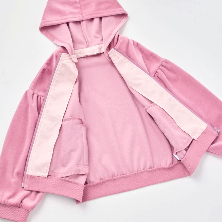 ベロアフード付きリボンポケットパーカー(90~150cm) | BeBe | 詳細画像9 