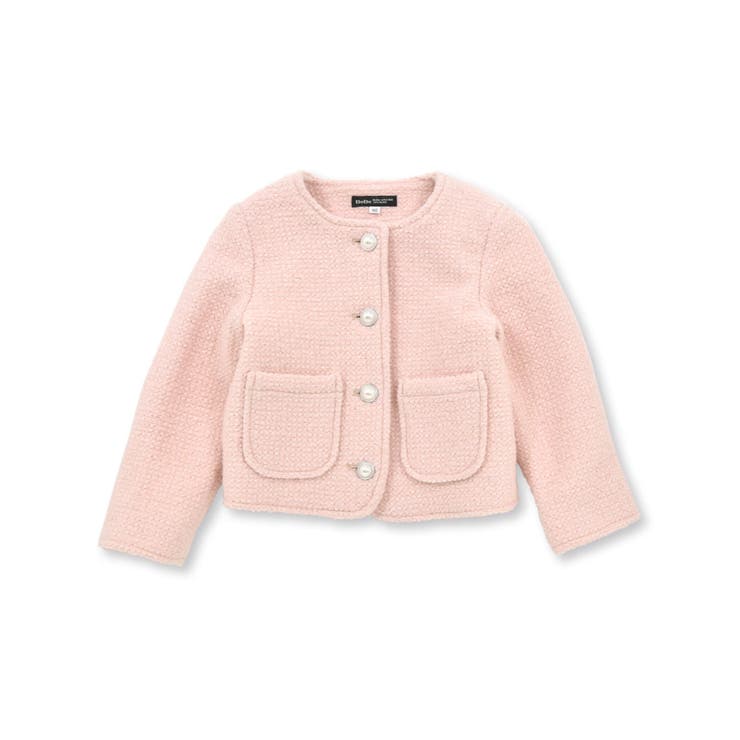 【お揃い】ラメボアパールボタンノーカラージャケット(100~160cm) | BeBe | 詳細画像10 