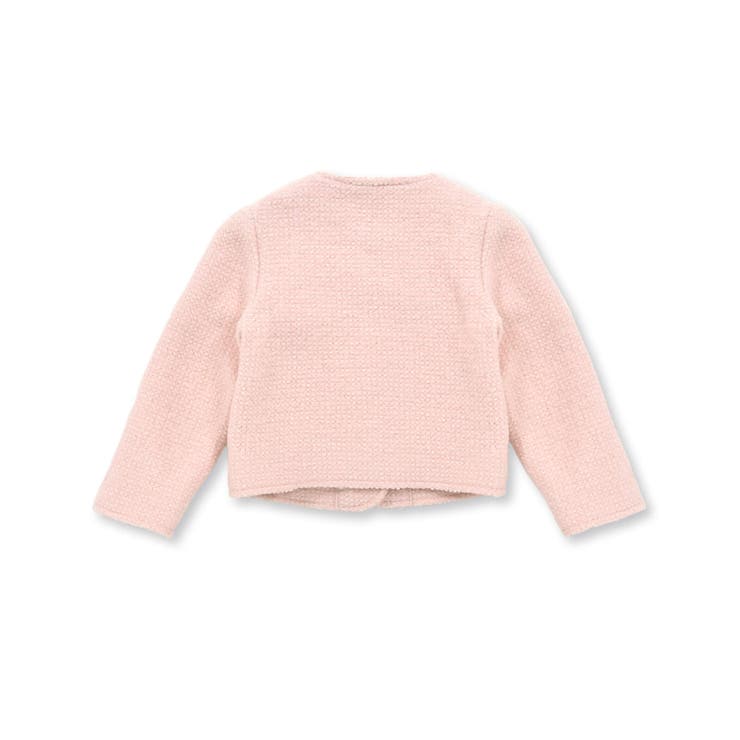 【お揃い】ラメボアパールボタンノーカラージャケット(100~160cm) | BeBe | 詳細画像11 