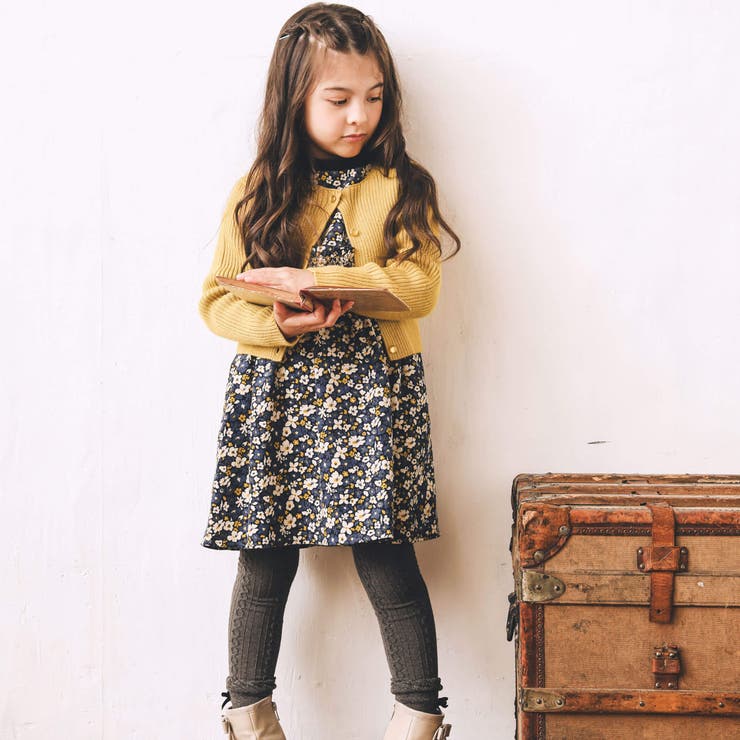 ワイドリブクルーネックカーディガン(90~150cm) | BeBe | 詳細画像3 