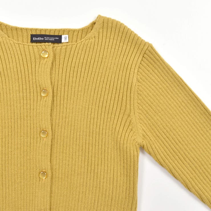 ワイドリブクルーネックカーディガン(90~150cm) | BeBe | 詳細画像7 
