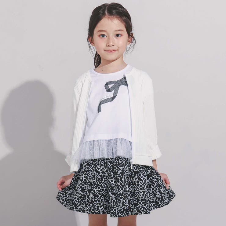 針抜きテレコカットソー長袖カーディガン(90~160cm) | BeBe | 詳細画像4 