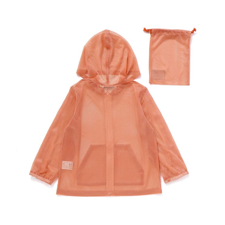 【防虫加工】メッシュロゴテープパーカー・巾着付き(90~140cm) | BeBe | 詳細画像11 