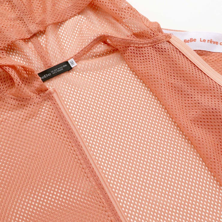 【防虫加工】メッシュロゴテープパーカー・巾着付き(90~140cm) | BeBe | 詳細画像15 