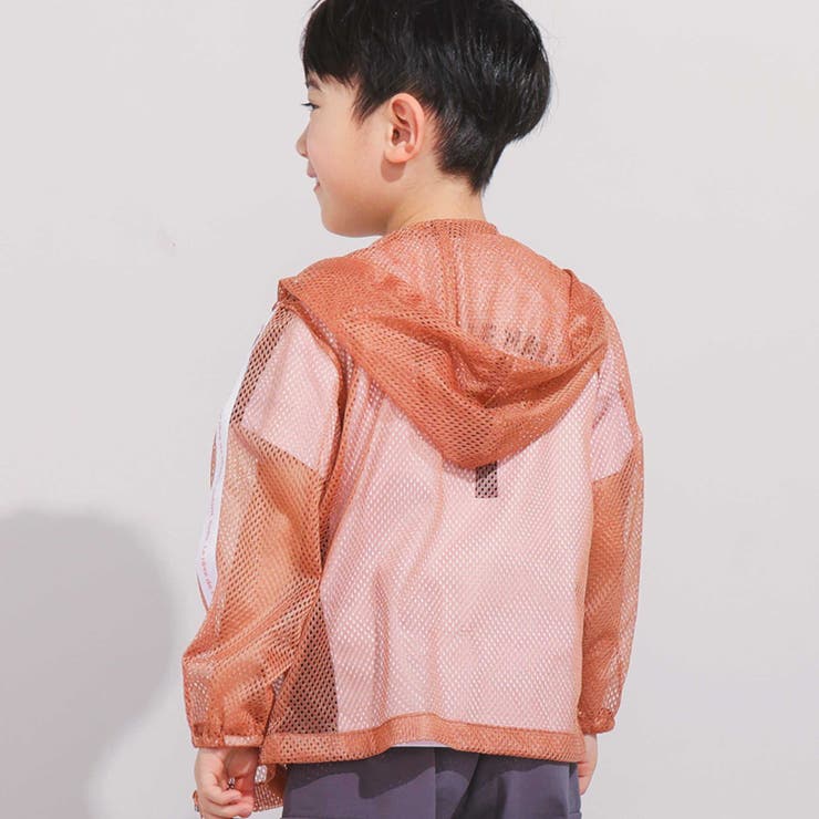 【防虫加工】メッシュロゴテープパーカー・巾着付き(90~140cm) | BeBe | 詳細画像7 