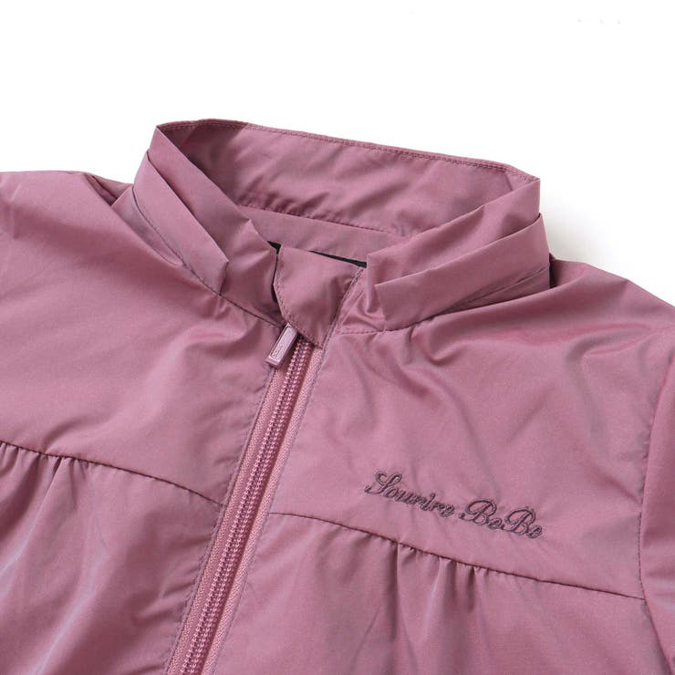 シャイニータフタバックフリルフードブルゾン(90~150cm) | BeBe | 詳細画像10 