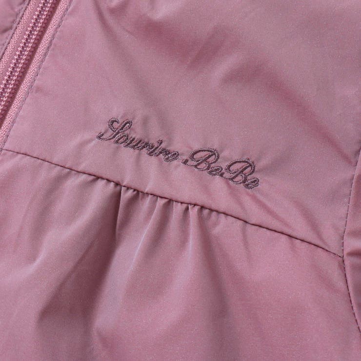 シャイニータフタバックフリルフードブルゾン(90~150cm) | BeBe | 詳細画像11 