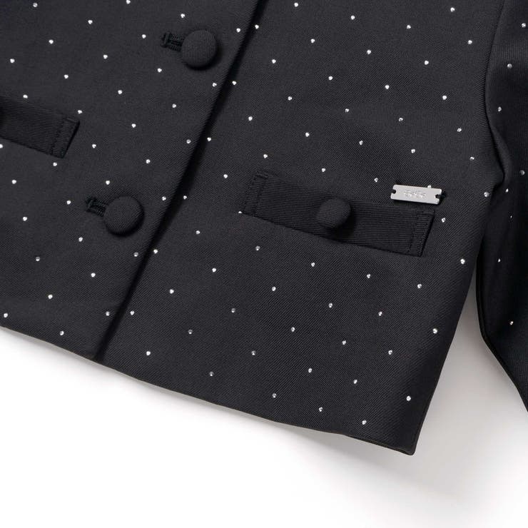 【お揃い】エトワールシャイニードットクロップドジャケット(100~150cm) | BeBe | 詳細画像14 