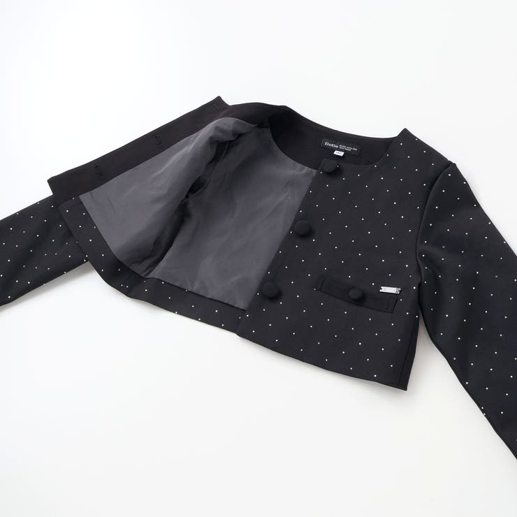【お揃い】エトワールシャイニードットクロップドジャケット(100~150cm) | BeBe | 詳細画像15 