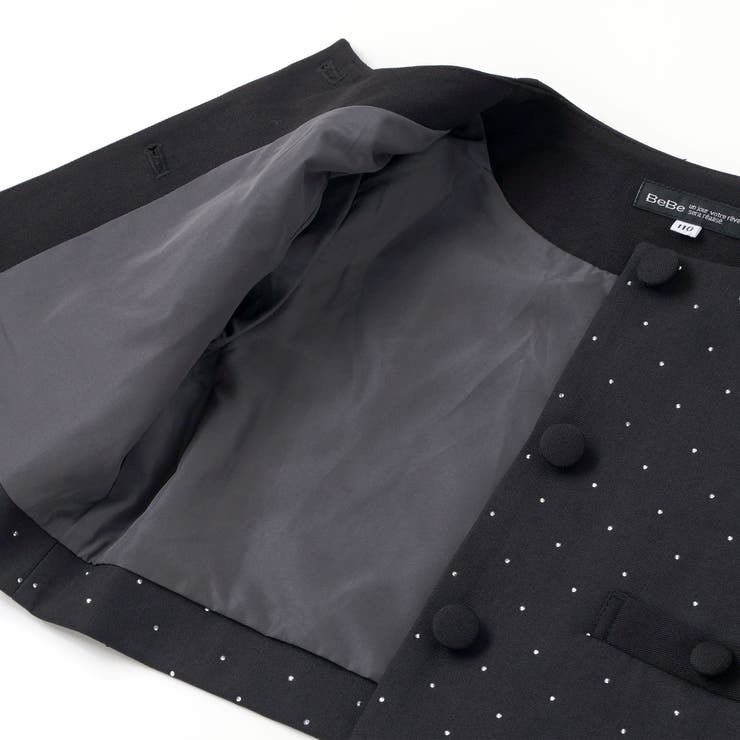 【お揃い】エトワールシャイニードットクロップドジャケット(100~150cm) | BeBe | 詳細画像16 