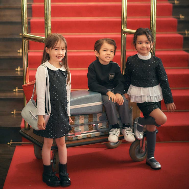 【お揃い】エトワールシャイニードットクロップドジャケット(100~150cm) | BeBe | 詳細画像8 