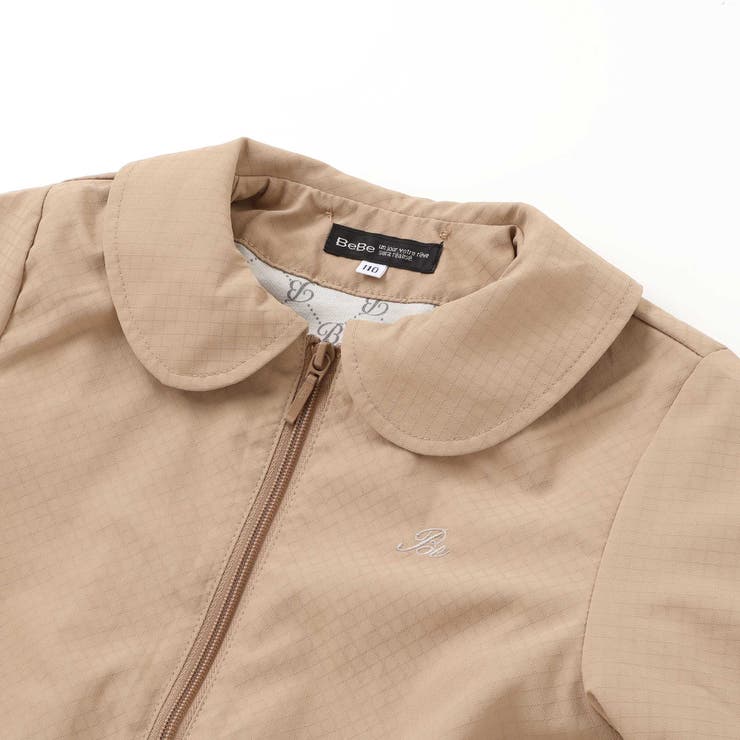 チェックタフタペプラムフード付きブルゾン(90~150cm) | BeBe | 詳細画像13 