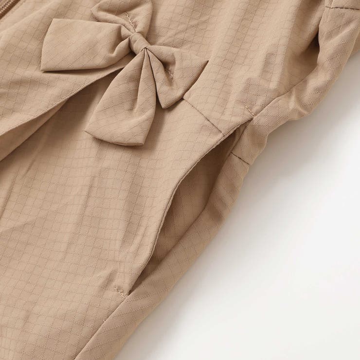 チェックタフタペプラムフード付きブルゾン(90~150cm) | BeBe | 詳細画像17 