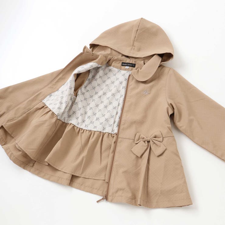 チェックタフタペプラムフード付きブルゾン(90~150cm) | BeBe | 詳細画像19 