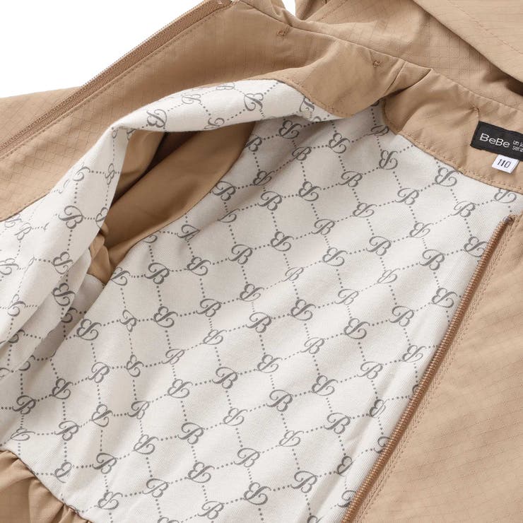 チェックタフタペプラムフード付きブルゾン(90~150cm) | BeBe | 詳細画像20 