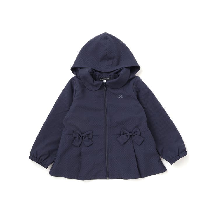 チェックタフタペプラムフード付きブルゾン(90~150cm) | BeBe | 詳細画像7 