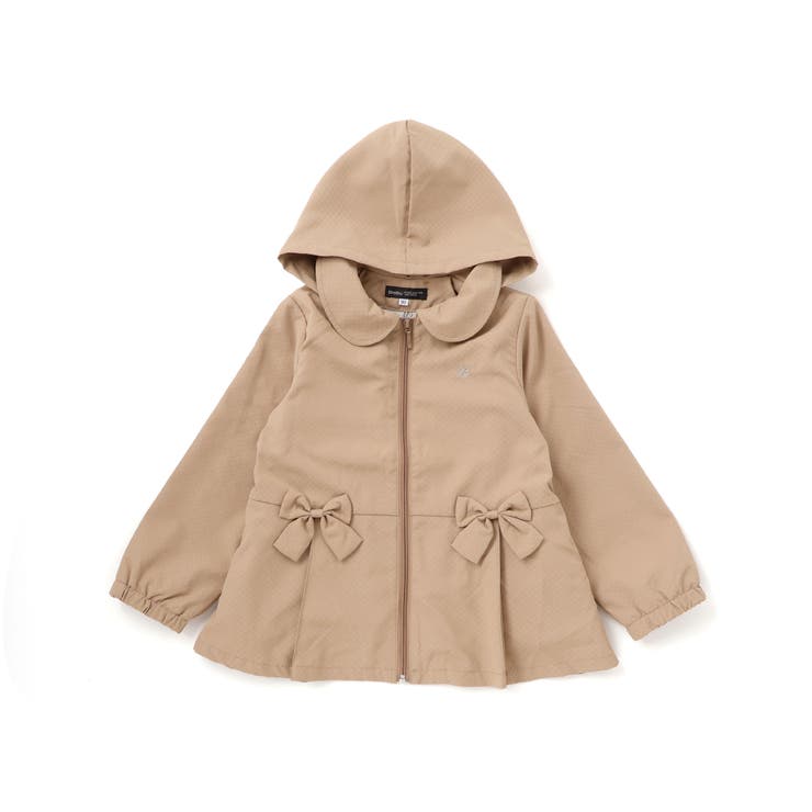 チェックタフタペプラムフード付きブルゾン(90~150cm) | BeBe | 詳細画像9 