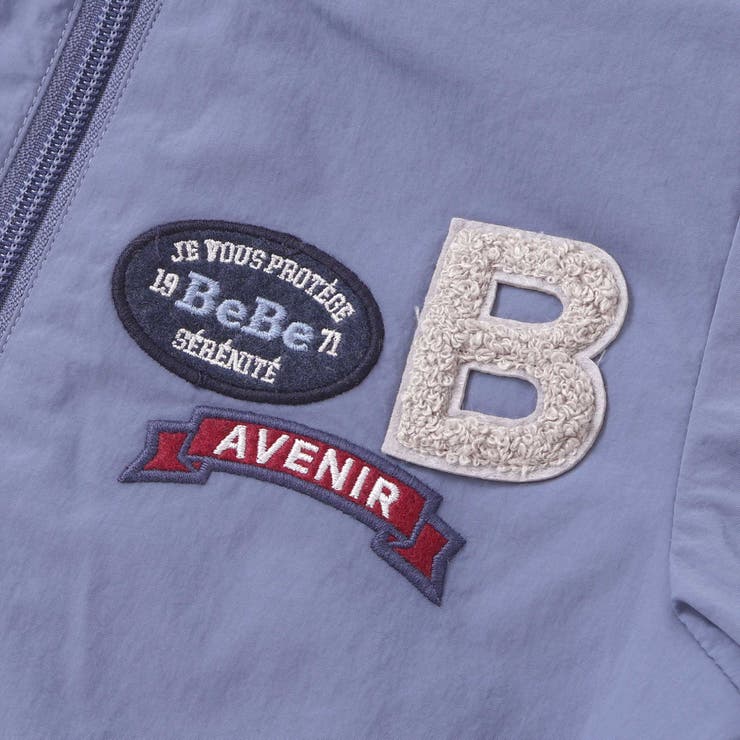 【撥水】ヴィンテージタフタワッペン付きフードブルゾン(90~150cm) | BeBe | 詳細画像12 