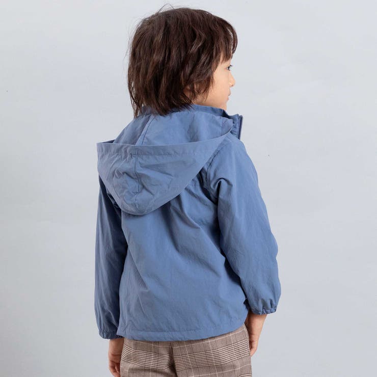 【撥水】ヴィンテージタフタワッペン付きフードブルゾン(90~150cm) | BeBe | 詳細画像3 