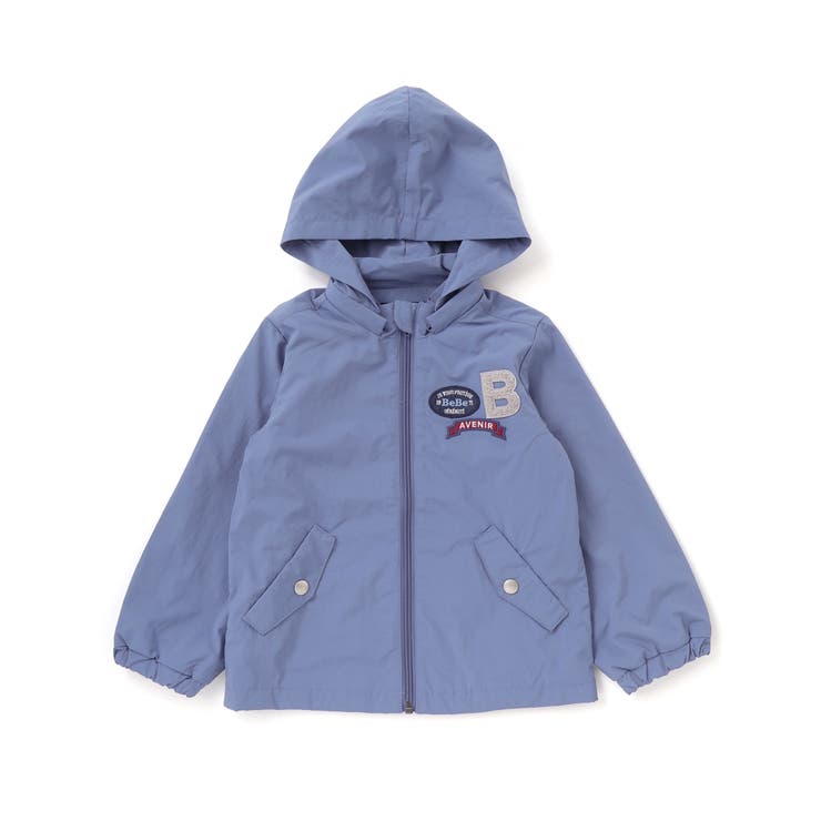 【撥水】ヴィンテージタフタワッペン付きフードブルゾン(90~150cm) | BeBe | 詳細画像7 