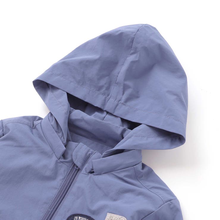 【撥水】ヴィンテージタフタワッペン付きフードブルゾン(90~150cm) | BeBe | 詳細画像9 