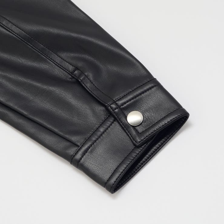 フェイクレザージップブルゾン(100~160cm) | BeBe | 詳細画像13 