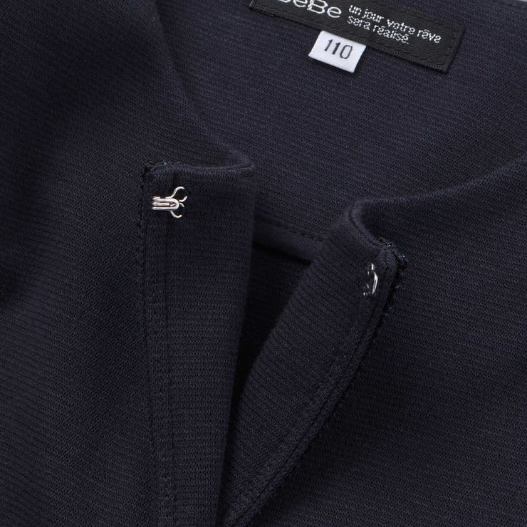 リップルポンチノーカラージャケット(110~130cm) | BeBe | 詳細画像16 