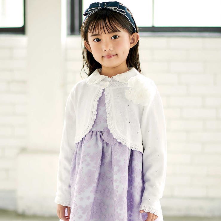 ニットボレロカーディガン(110~130cm) | BeBe | 詳細画像1 