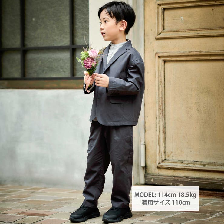 タイプライタークロステーラードジャケット(110~130cm) | BeBe | 詳細画像2 