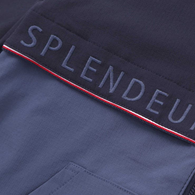 【撥水加工】リップストップフード付きバイカラーロゴブルゾン(90~150cm) | BeBe | 詳細画像13 