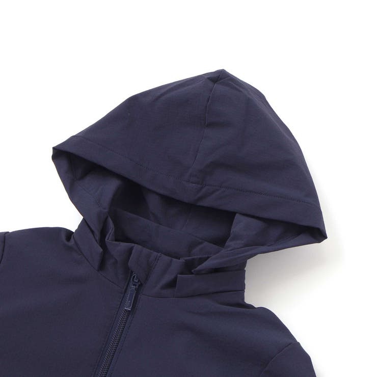 【撥水加工】リップストップフード付きバイカラーロゴブルゾン(90~150cm) | BeBe | 詳細画像9 