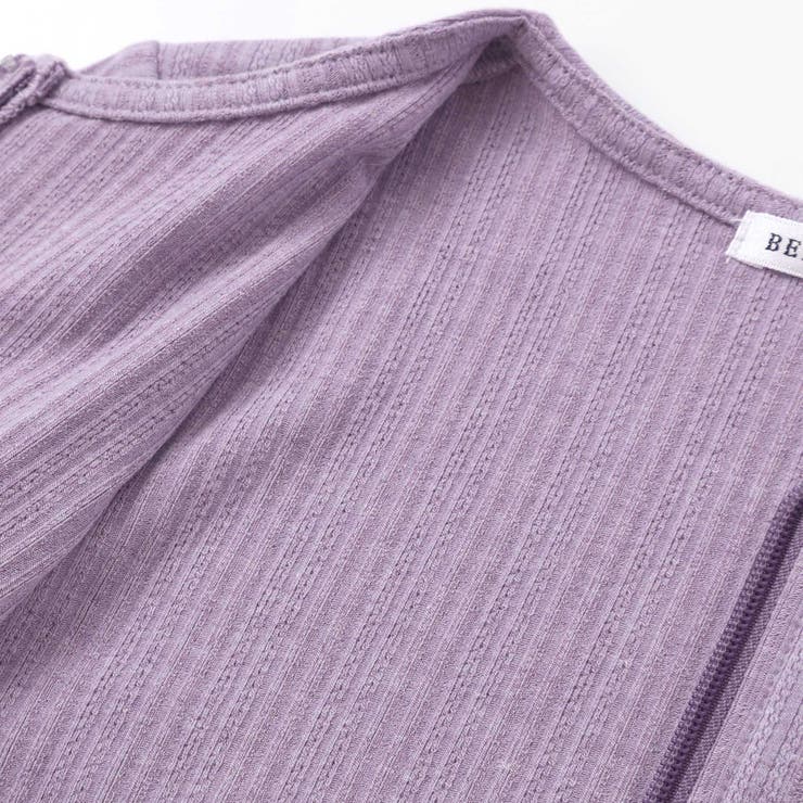 【UVカット 速乾】袖丈調節針抜きテレコ長袖ZIPカーディガン(90~130cm… | BeBe | 詳細画像11 