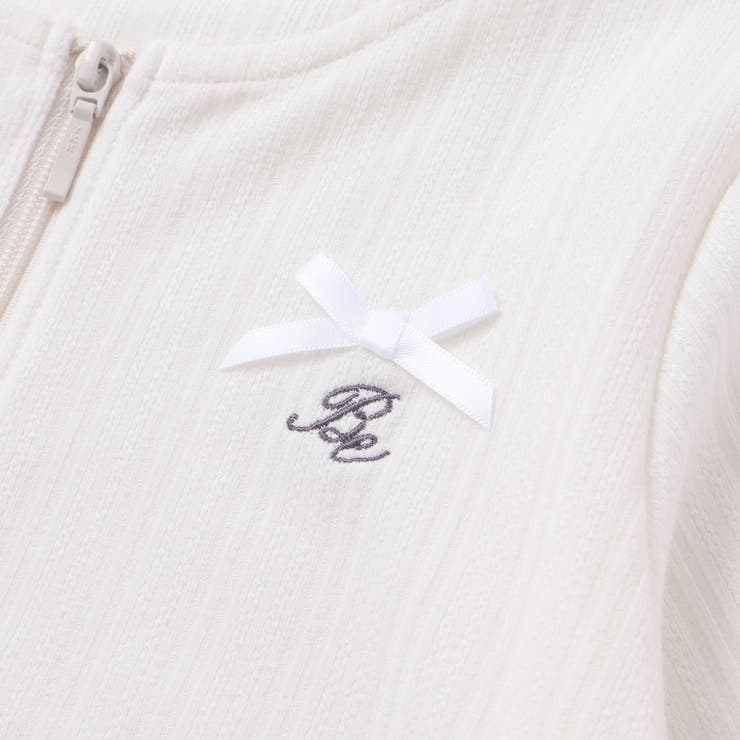 【UVカット 速乾】袖丈調節針抜きテレコ長袖ZIPカーディガン(90~130cm… | BeBe | 詳細画像3 