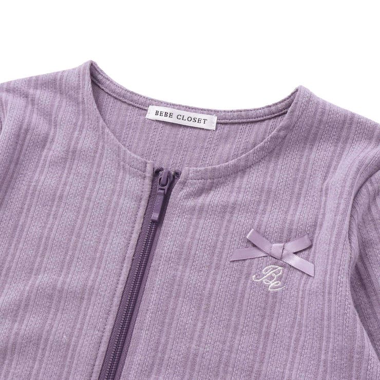 【UVカット 速乾】袖丈調節針抜きテレコ長袖ZIPカーディガン(90~130cm… | BeBe | 詳細画像6 