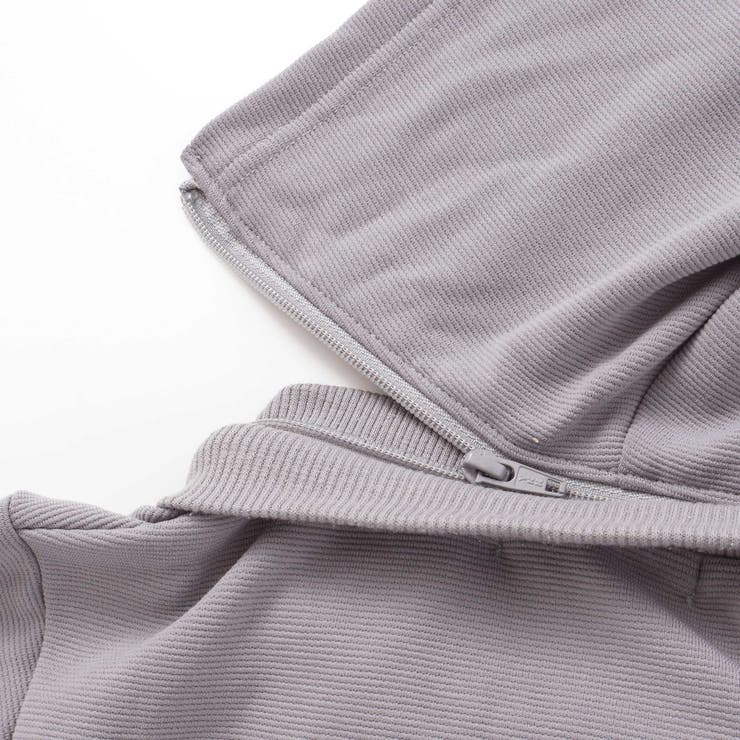 【抗菌防臭 UVカット】ミラノリブワッペン付きフード長袖ZIPカーディガン(90… | BeBe | 詳細画像11 