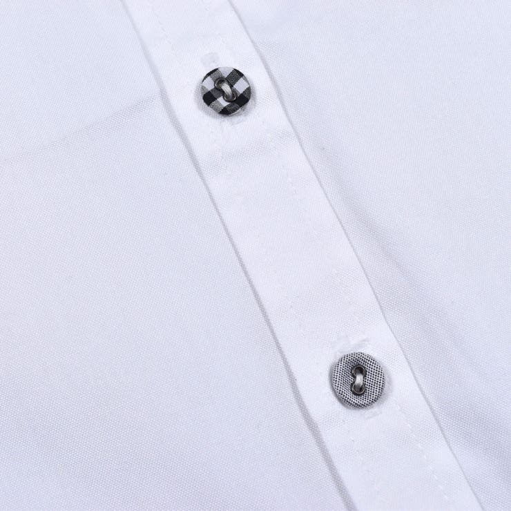 コットンオックスくるみボタンシャツ(80~150cm) | BeBe | 詳細画像10 