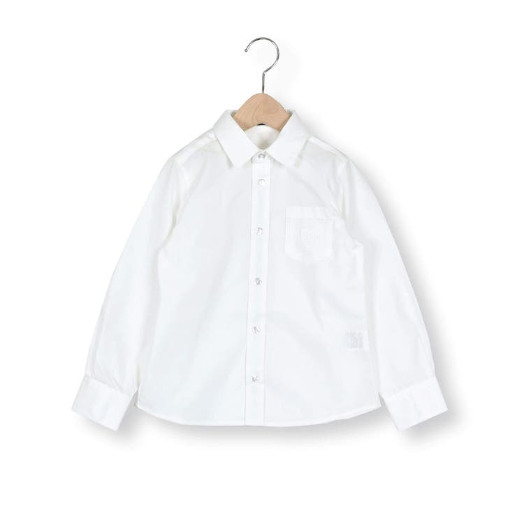 オフホワイト | TCブロード長袖シャツ(100~140cm) | BeBe