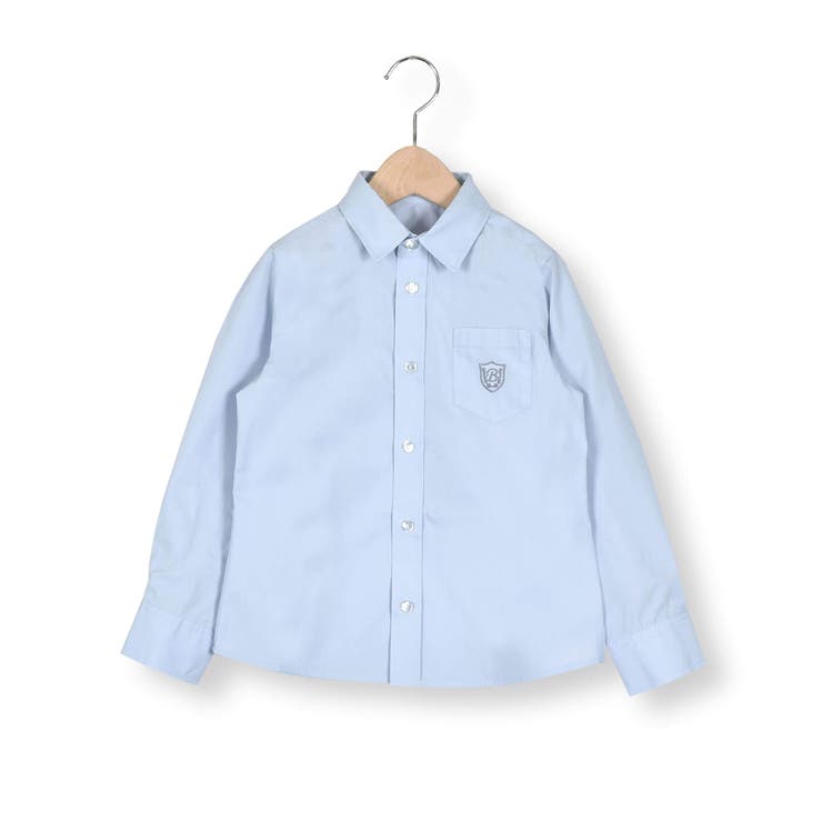ブルー | TCブロード長袖シャツ(100~140cm) | BeBe