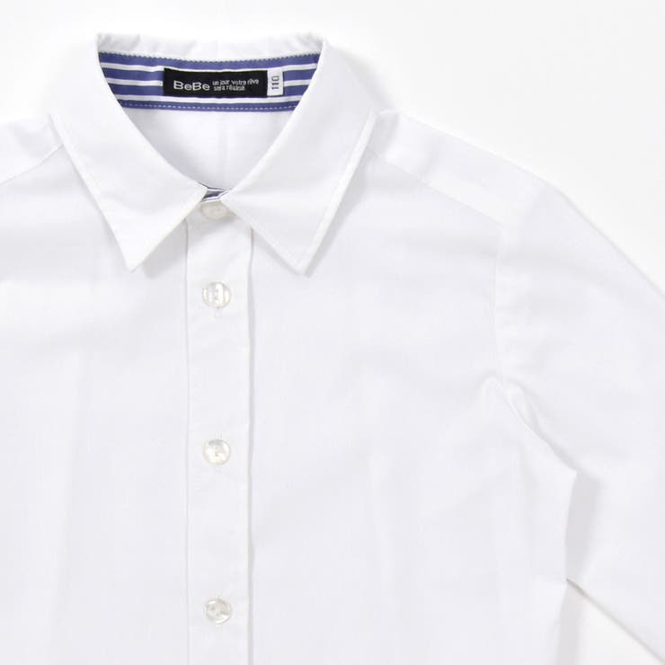 ストレッチウェザーレギュラーシャツ(110~130cm) | BeBe | 詳細画像8 