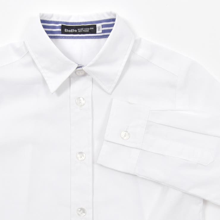 ストレッチウェザーレギュラーシャツ(110~130cm) | BeBe | 詳細画像9 