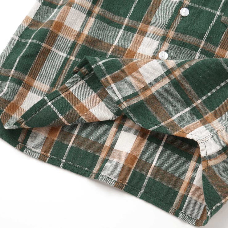 ネルチェック袖ロールアップ長袖シャツ(100~140cm) | BeBe | 詳細画像13 