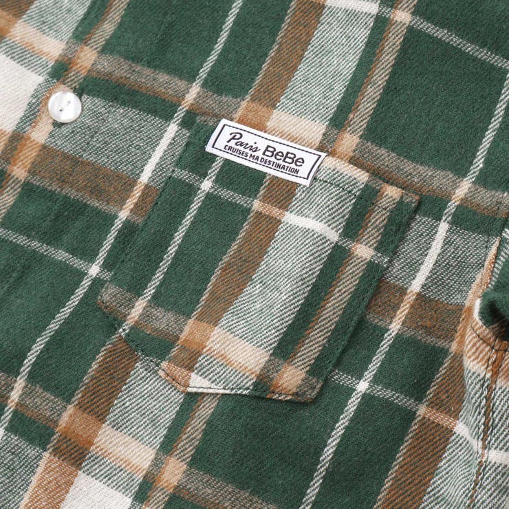 ネルチェック袖ロールアップ長袖シャツ(100~140cm) | BeBe | 詳細画像9 