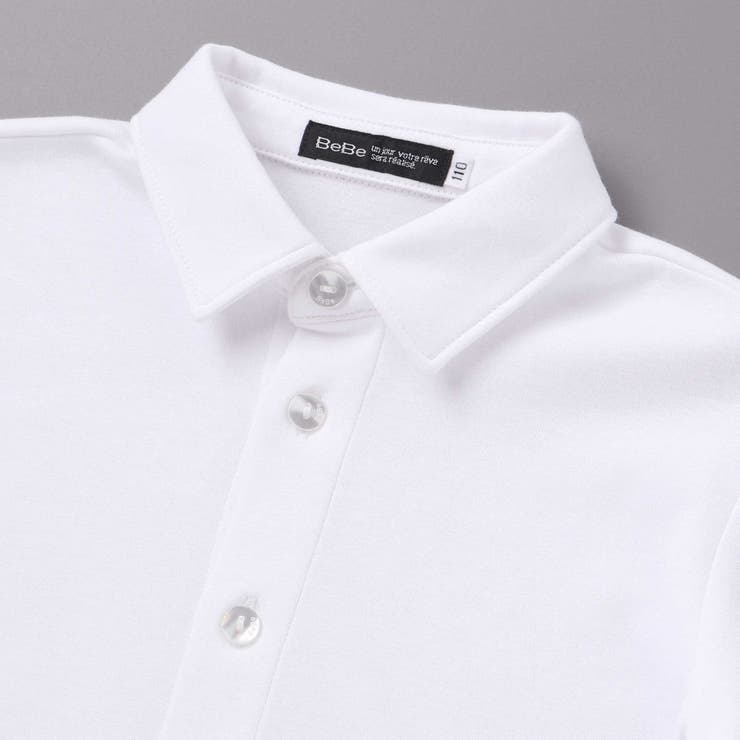 ニットタイ付きスムースストレッチ長袖シャツ(90~140cm) | BeBe | 詳細画像9 
