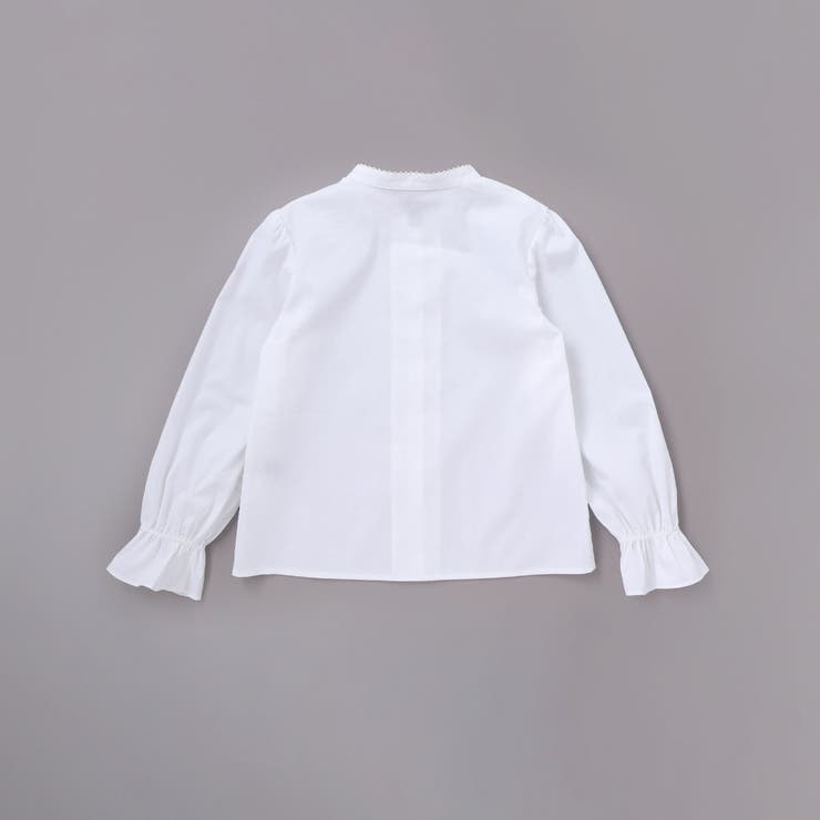 ストレッチウェザー付け襟キャンディスリーブブラウス(90~160cm) | BeBe | 詳細画像11 