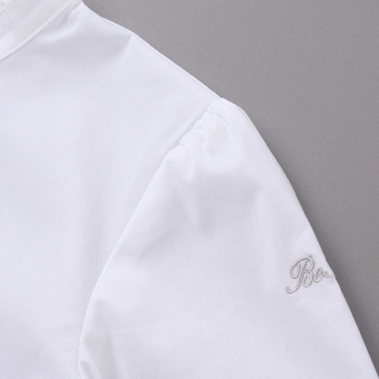 ストレッチウェザー付け襟キャンディスリーブブラウス(90~160cm) | BeBe | 詳細画像14 