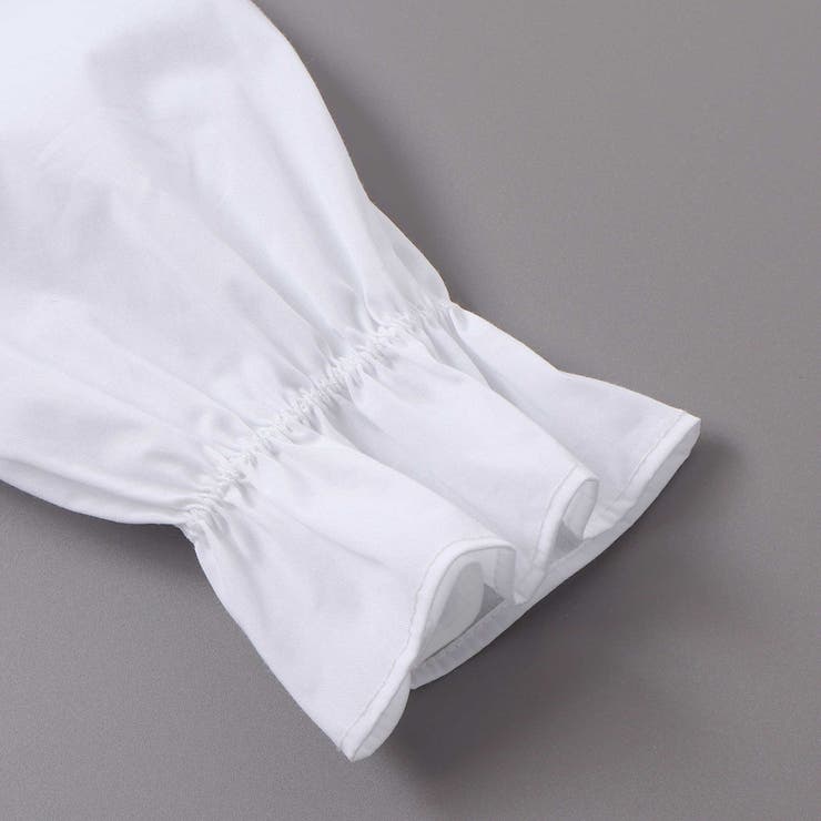 ストレッチウェザー付け襟キャンディスリーブブラウス(90~160cm) | BeBe | 詳細画像16 